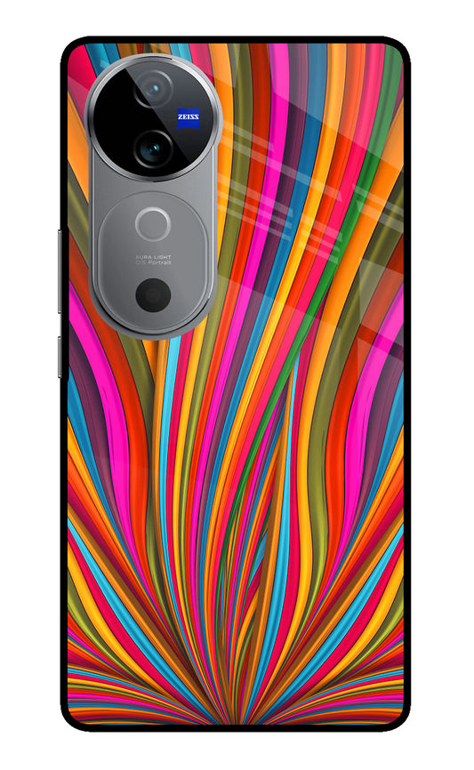 Trippy Wavy Vivo V40 5G Glass Case