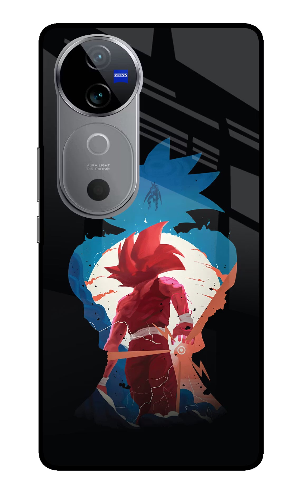 Goku Vivo V40 5G Glass Case Back Cover by Casekaro