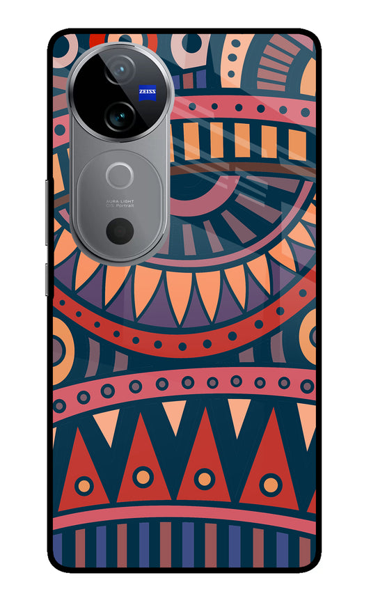 African Culture Design Vivo V40 5G Glass Case