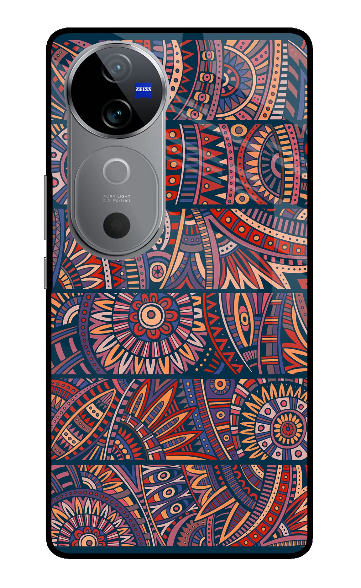 African Culture Design Vivo V40 5G Glass Case