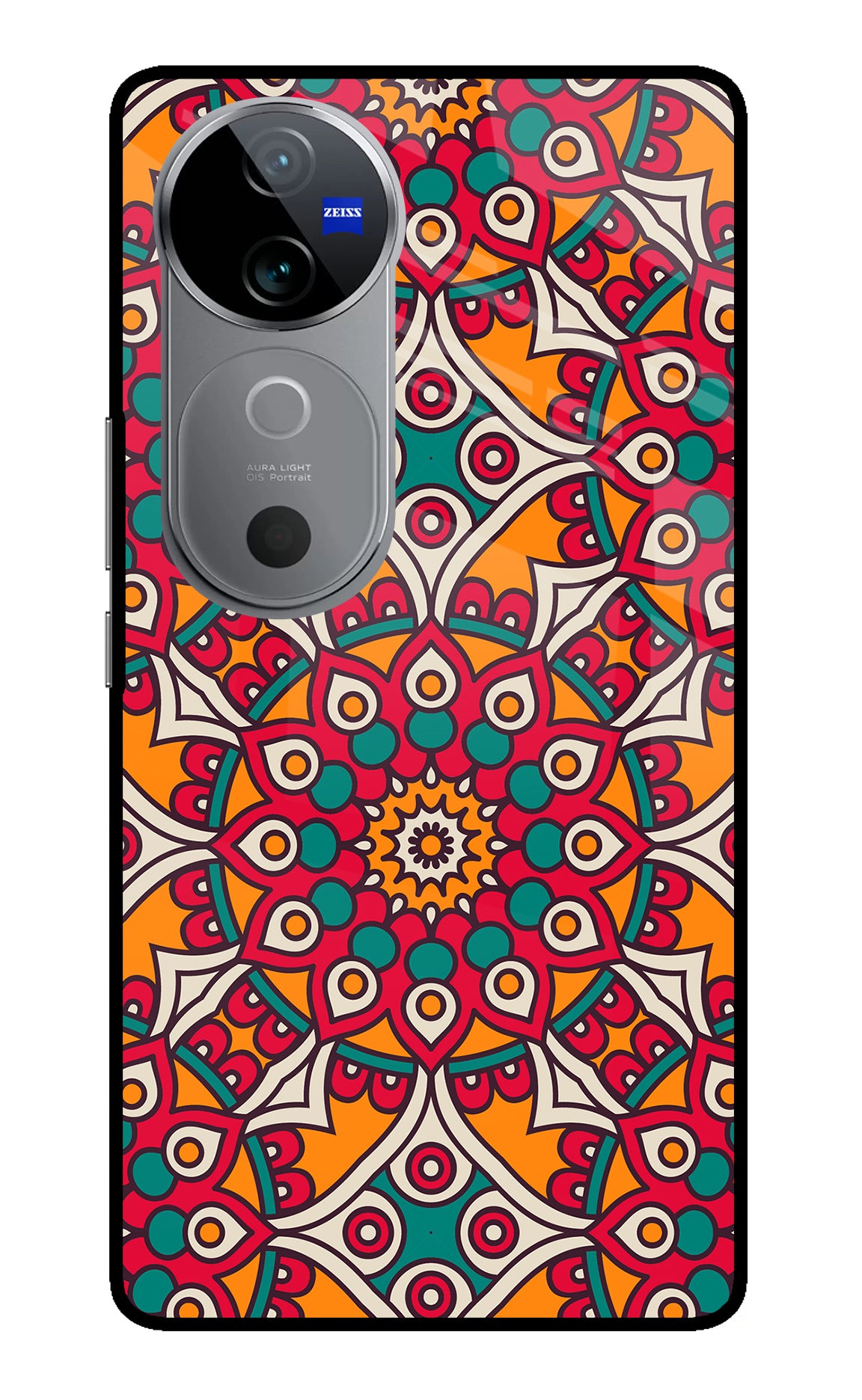 Mandala Art Vivo V40 5G Glass Case