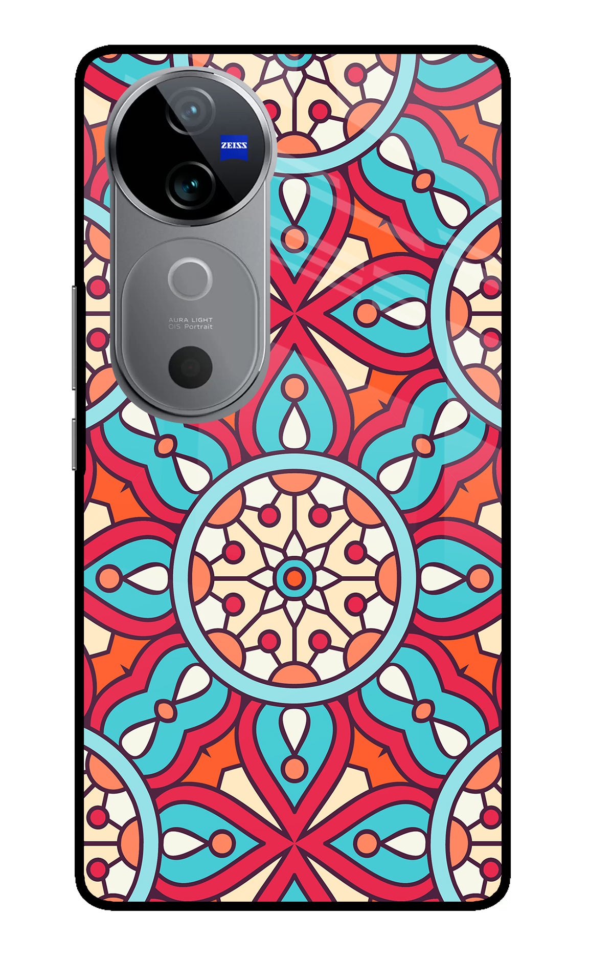 Mandala Geometric Vivo V40 5G Glass Case