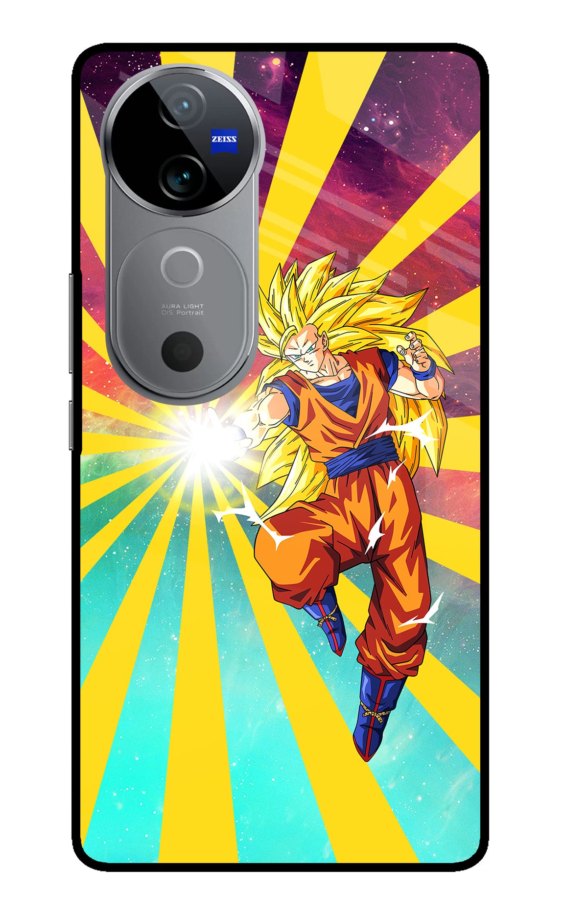 Goku Super Saiyan Vivo V40 5G Glass Case