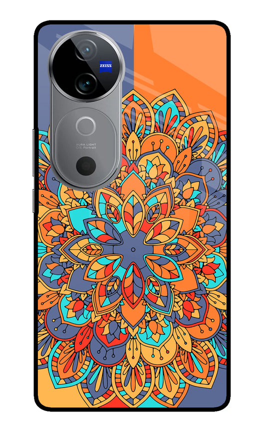 Color Mandala Vivo V40 5G Glass Case