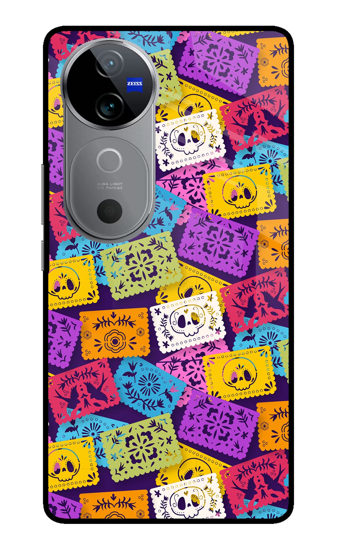 Mexican Pattern Vivo V40 5G Glass Case