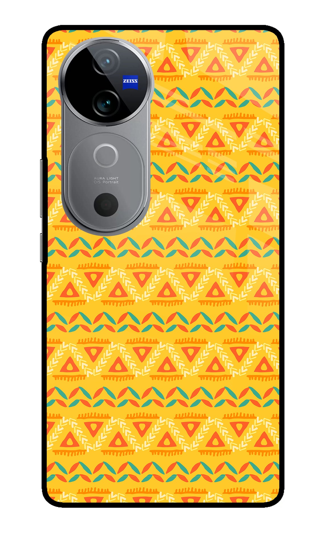 Tribal Pattern Vivo V40 5G Glass Case