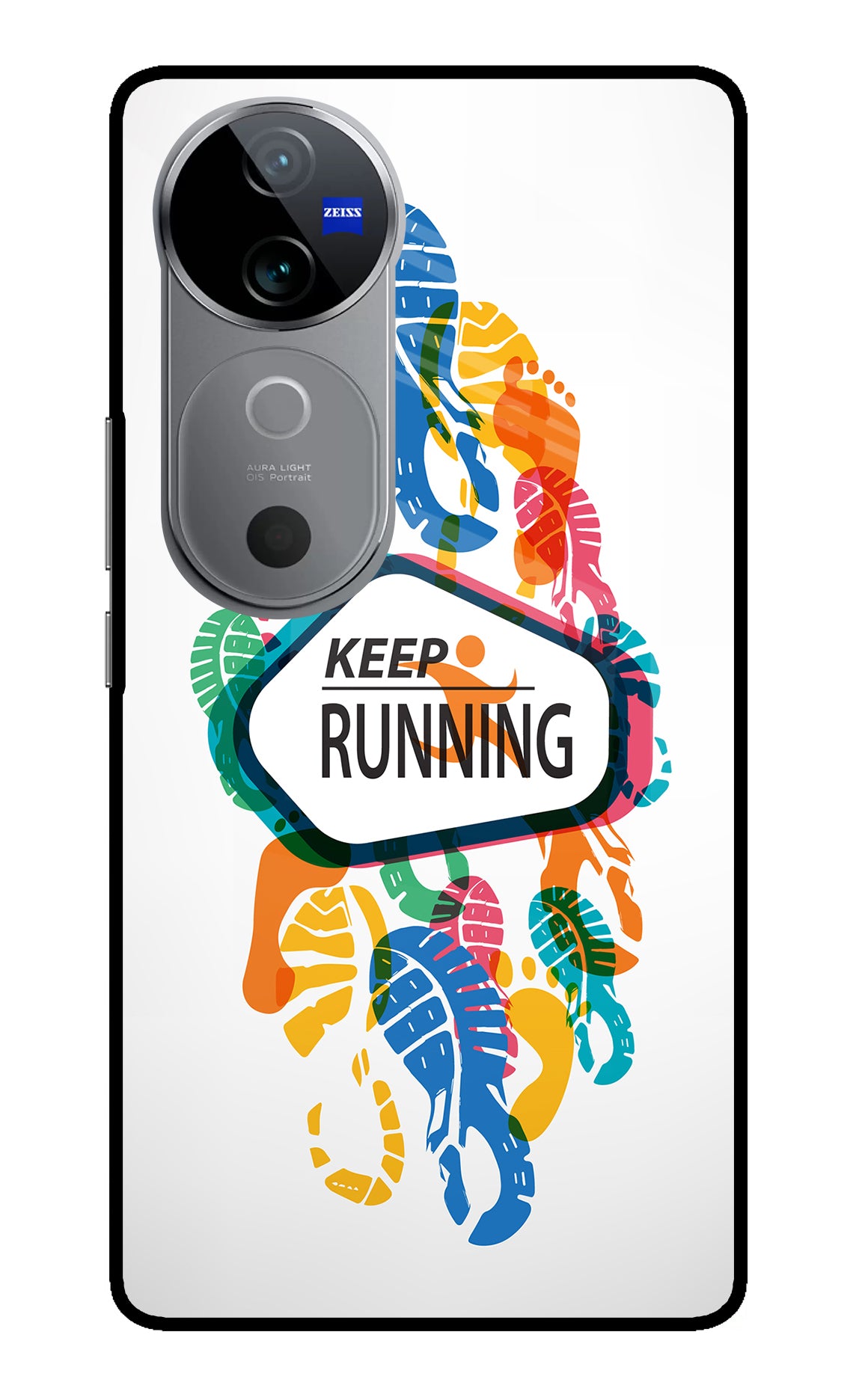 Keep Running Vivo V40 5G Glass Case