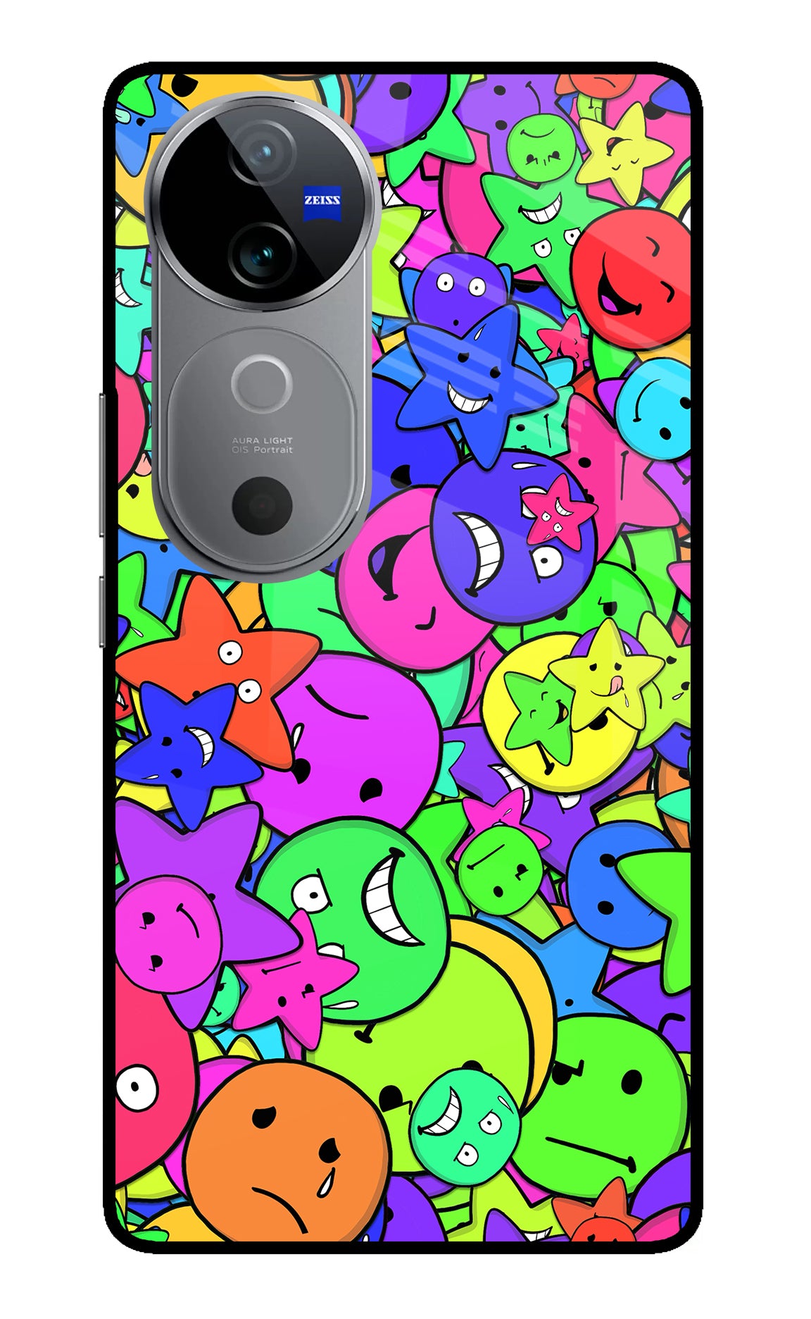 Fun Doodle Vivo V40 5G Glass Case