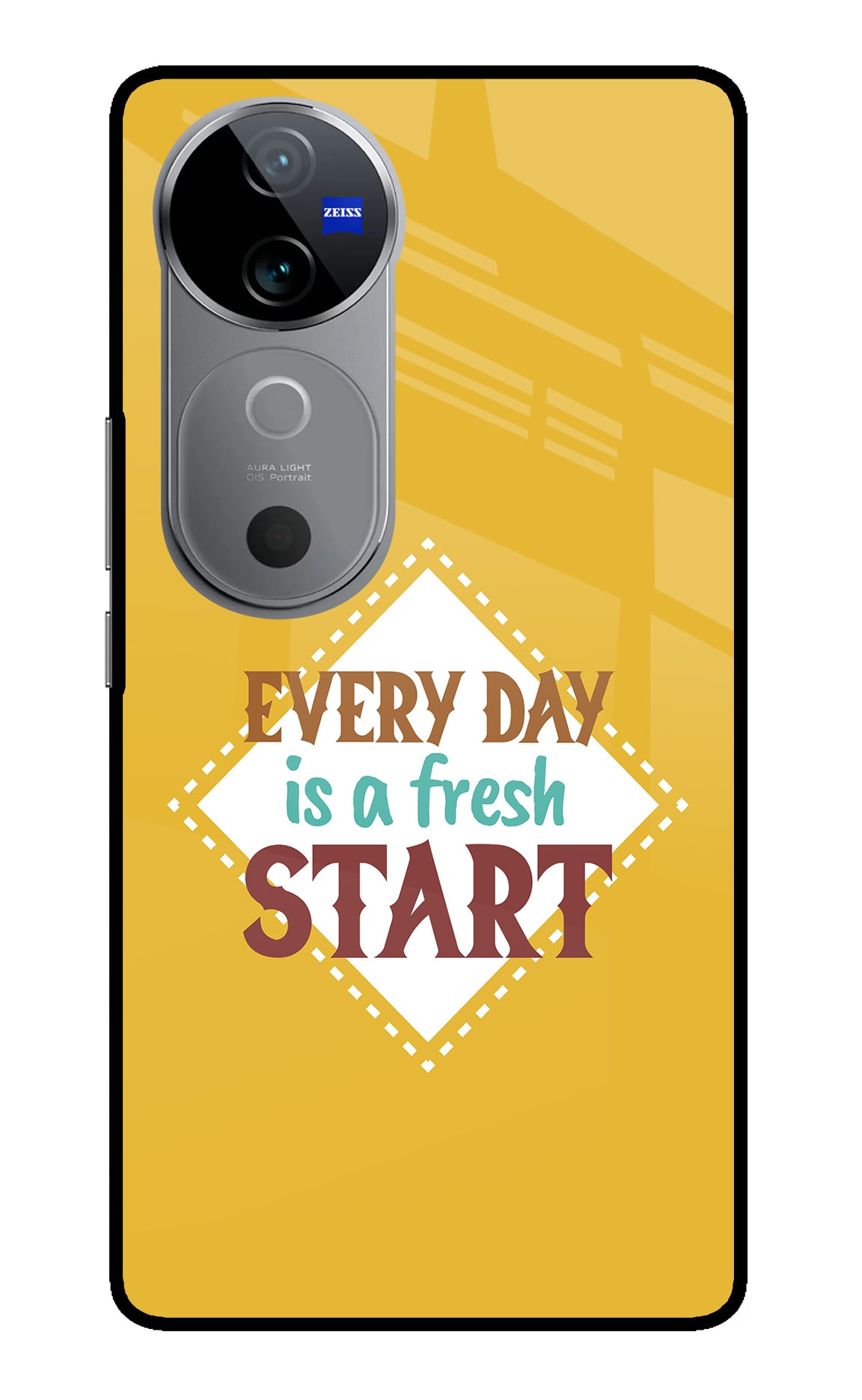 Every day is a Fresh Start Vivo V40 5G Glass Case