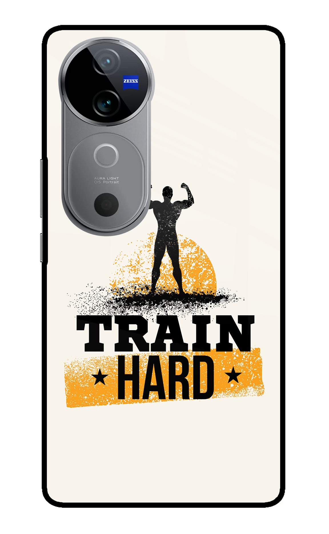 Train Hard Vivo V40 5G Glass Case