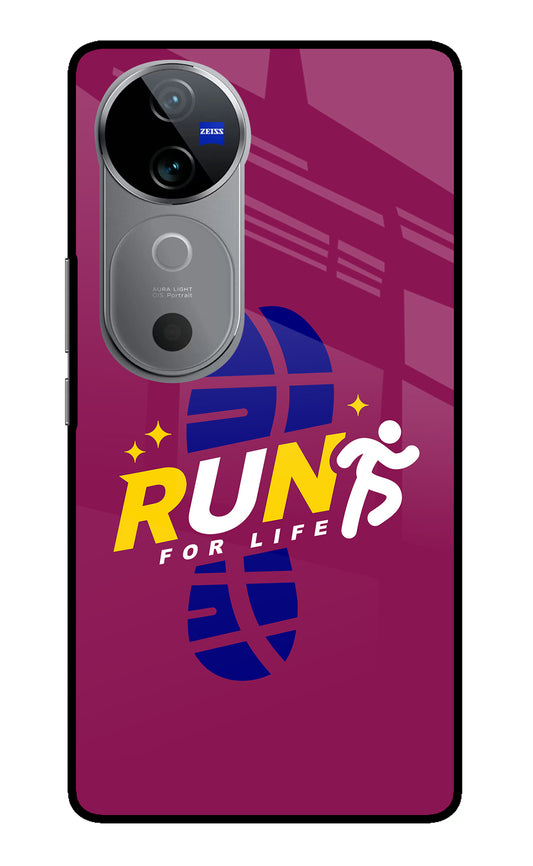 Run for Life Vivo V40 5G Glass Case