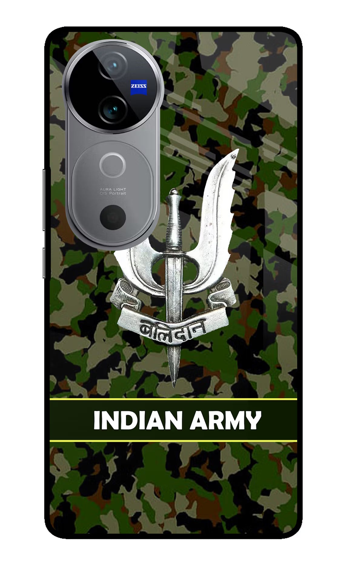 Balidan Indian Logo Vivo V40 5G Glass Case Back Cover by Casekaro