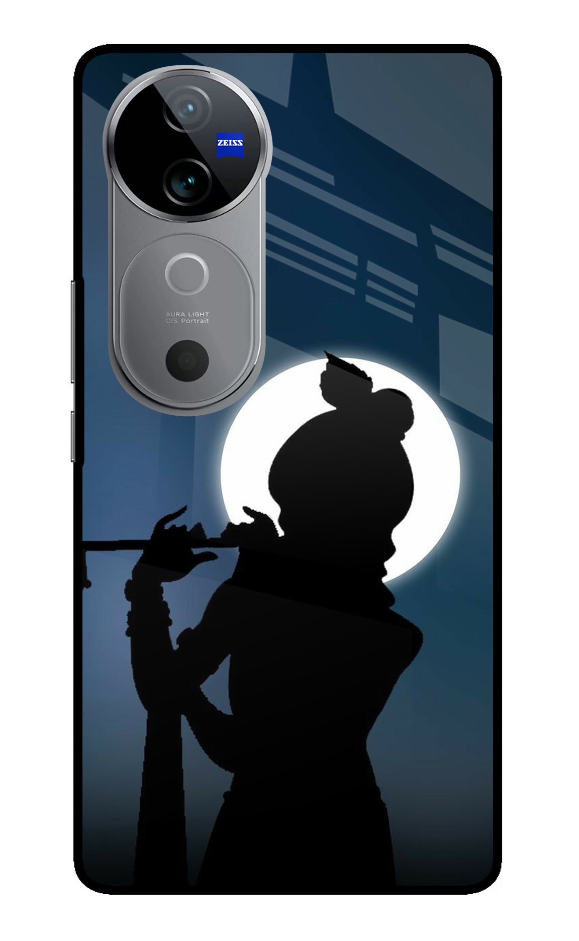 Shri Krishna Silhouette Vivo V40 5G Glass Case