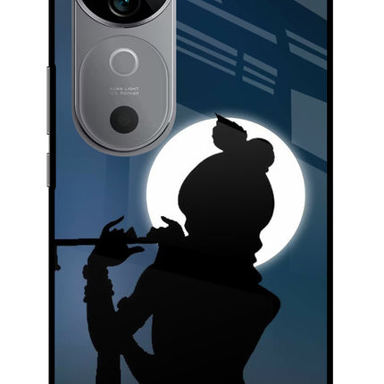 Shri Krishna Silhouette Vivo V40 5G Glass Case