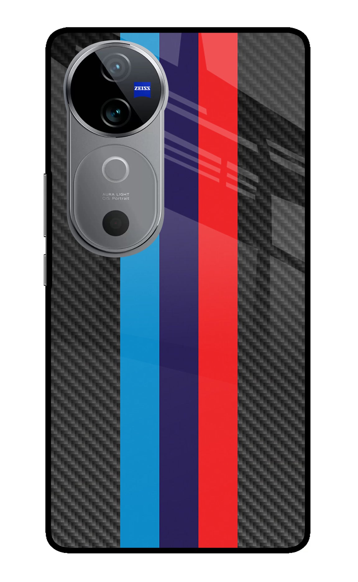 BMW Stripes Pattern Vivo V40 5G Glass Case