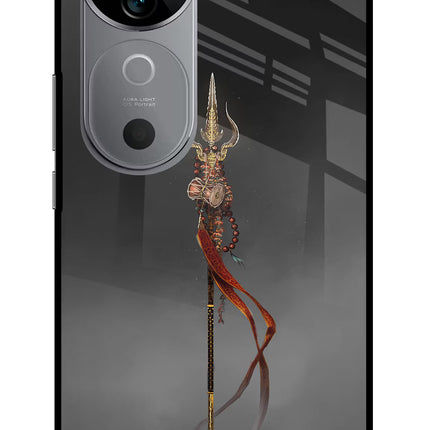 Shiv Trishul Vivo V40 5G Glass Case