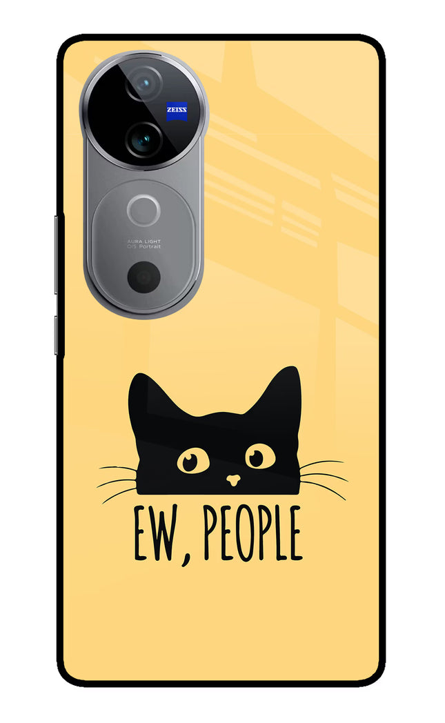 Ew People Catitude Vivo V40 5G Glass Case