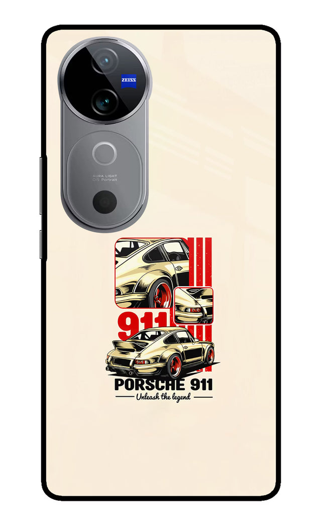 Classic Porsche 911 Vivo V40 5G Glass Case