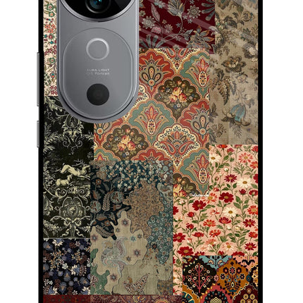 Desi Print Vivo V40 5G Glass Case Back Cover by Casekaro