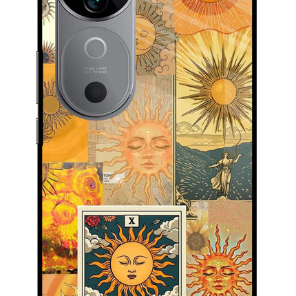 Sun Vivo V40 5G Glass Case Back Cover by Casekaro