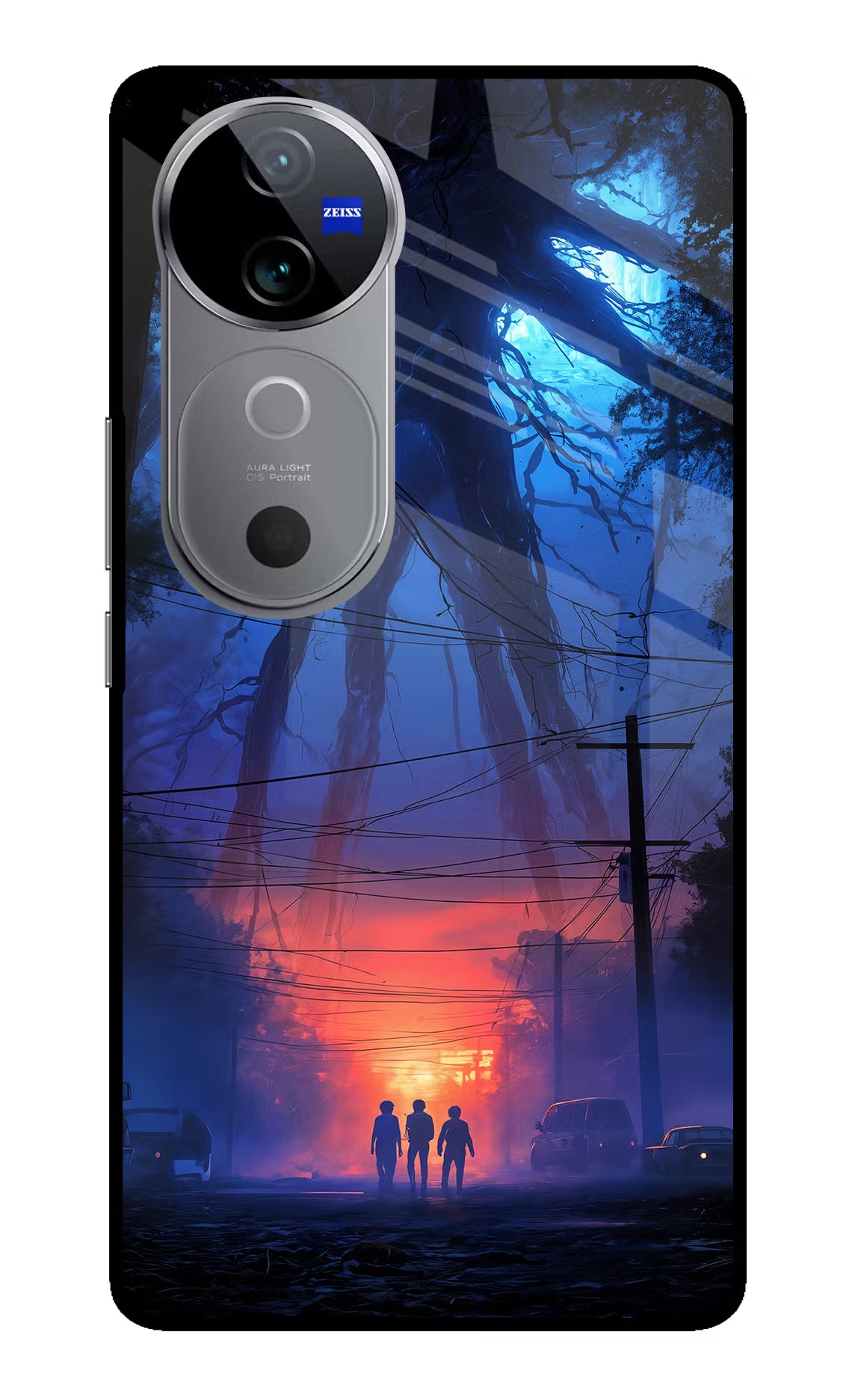 Ordinary Things Shadow Vivo V40 5G Glass Case Back Cover by Casekaro