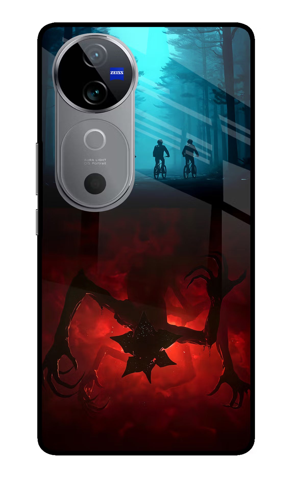 Ordinary Things Downside Up Vivo V40 5G Glass Case Back Cover by Casekaro