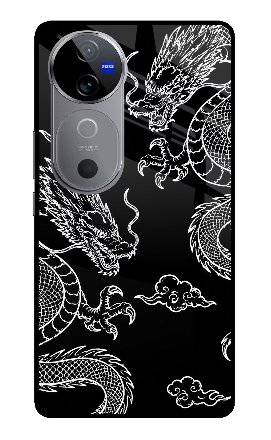 Twin Dragons Vivo V40 5G Glass Case