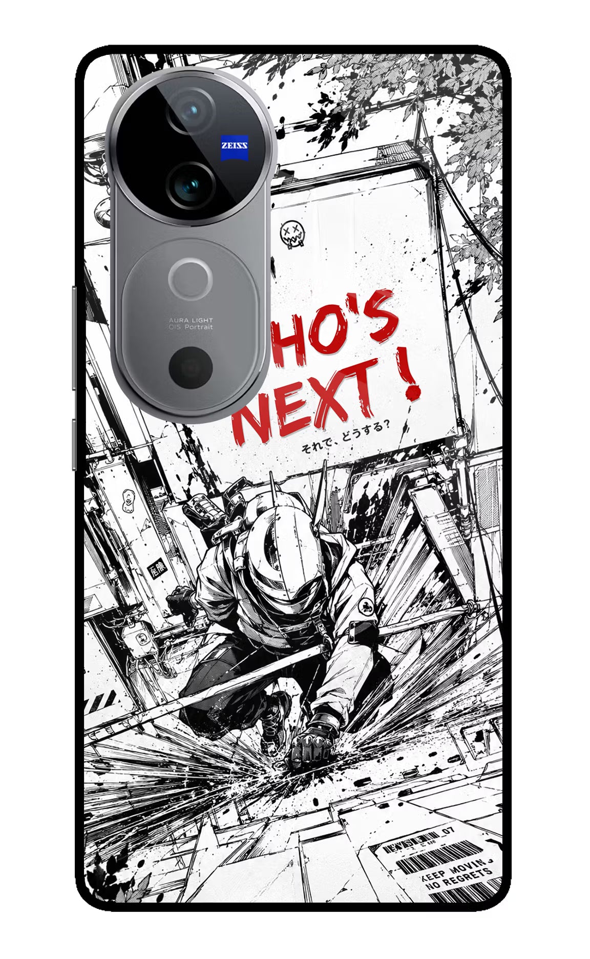 Who's Next Vivo V40 5G Glass Case Back Cover by Casekaro