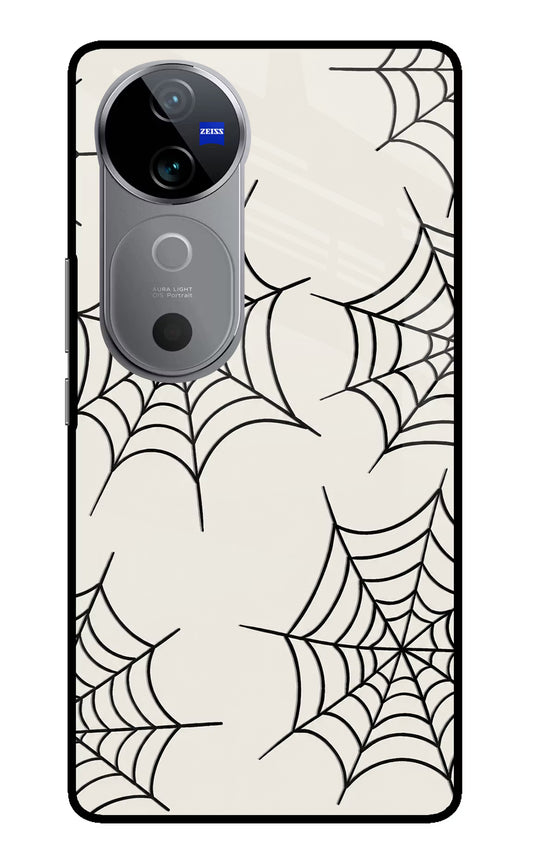 Spider Web Vivo V40 5G Glass Case
