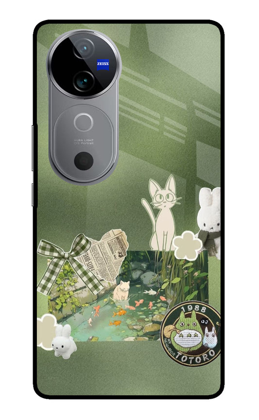 Aesthetic anime Vivo V40 5G Glass Case