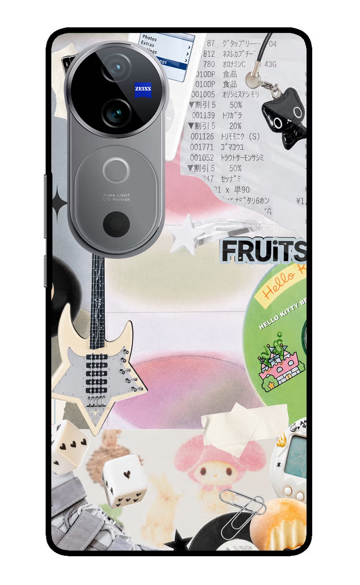 Softcore case Vivo V40 5G Glass Case Back Cover by Casekaro