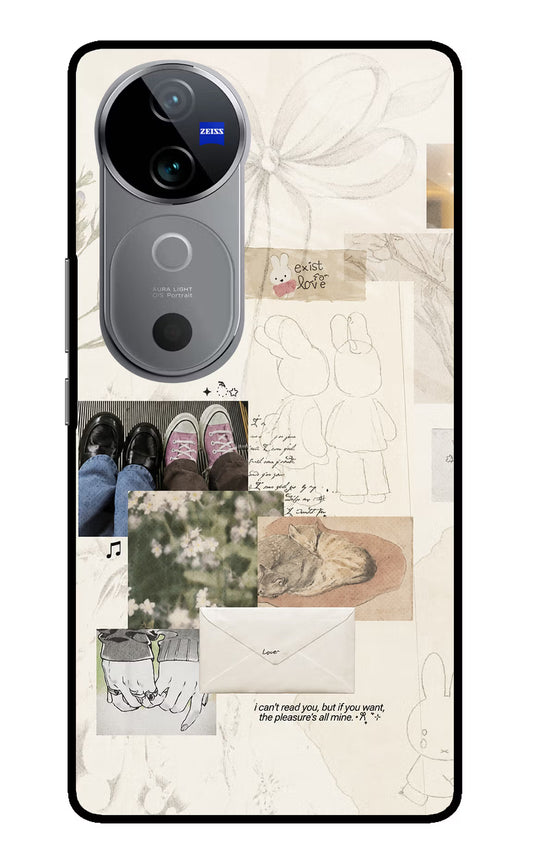 Soft Aesthetic Vivo V40 5G Glass Case