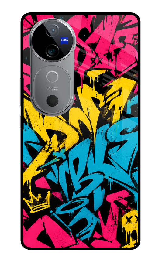 Graffiti Vibe Vivo V40 5G Glass Case