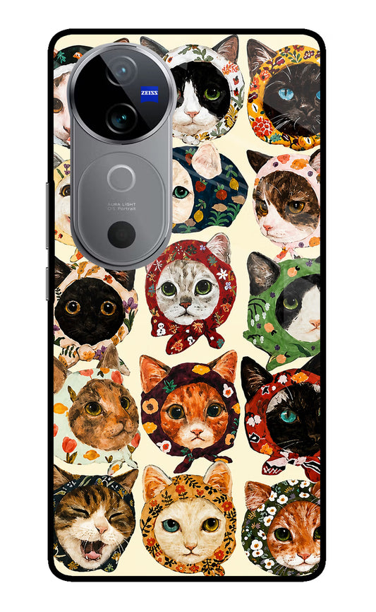 Cool Cat Vivo V40 5G Glass Case