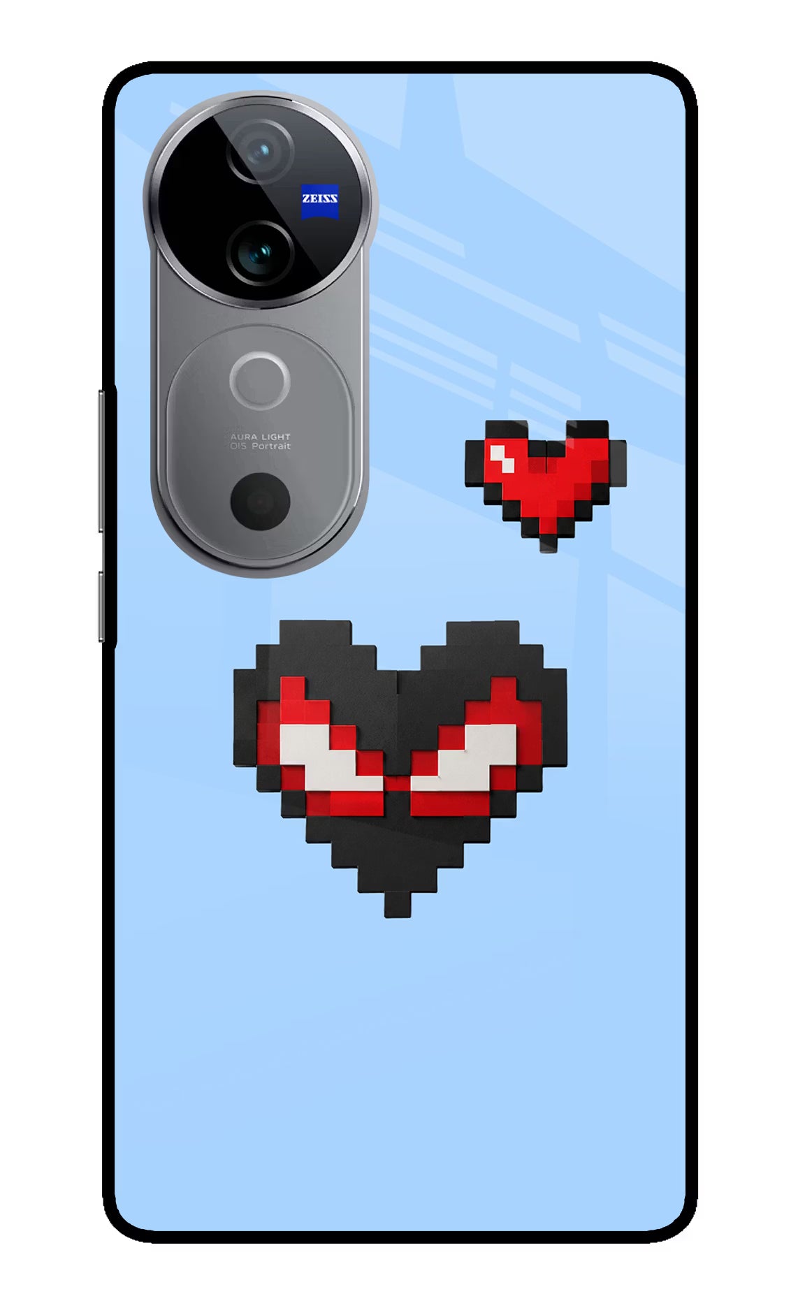 Peter Heart Vivo V40 5G Glass Case