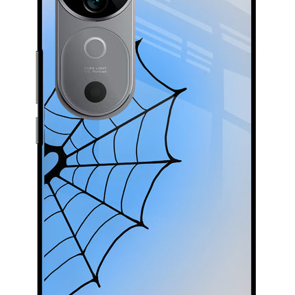 Blue Web Vivo V40 5G Glass Case