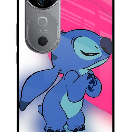 Stitch Hug Vivo V40 5G Glass Case