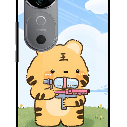 Tiger Treat Vivo V40 5G Glass Case