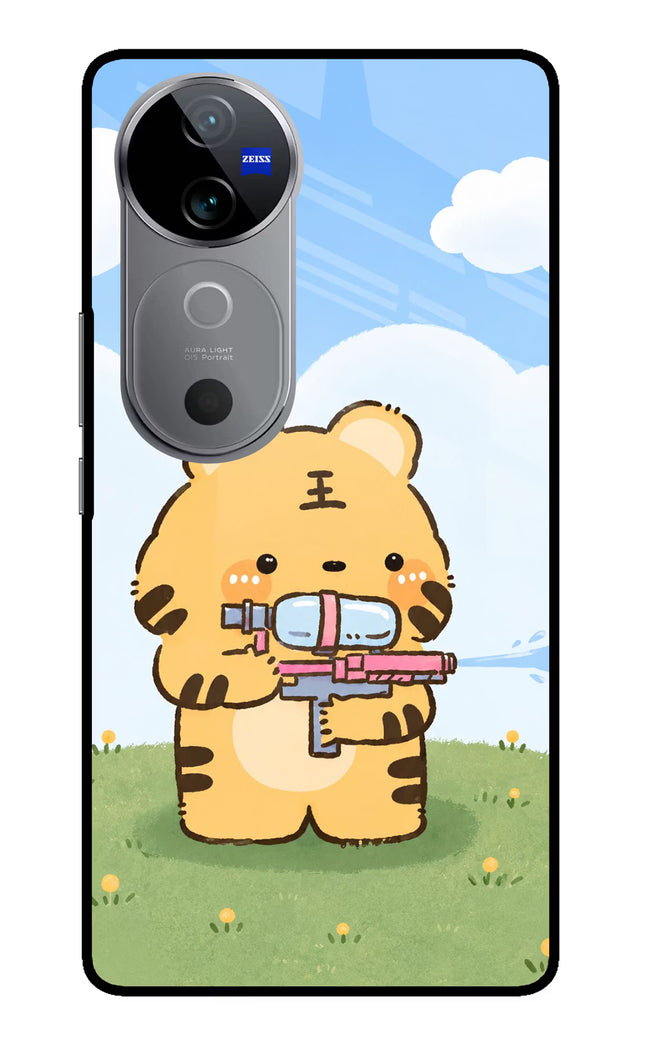 Tiger Treat Vivo V40 5G Glass Case