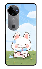Bunny Treat Vivo V40 5G Glass Case
