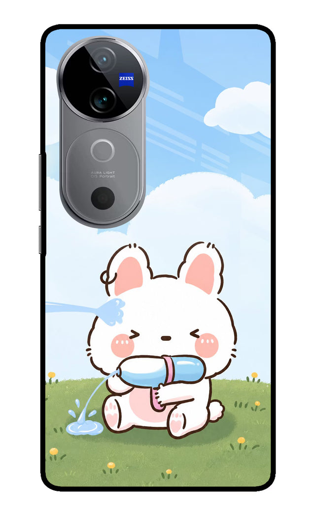 Bunny Treat Vivo V40 5G Glass Case