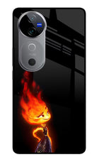 Ember Flame Vivo V40 5G Glass Case