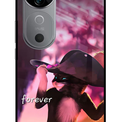 Forever Cat Vivo V40 5G Glass Case