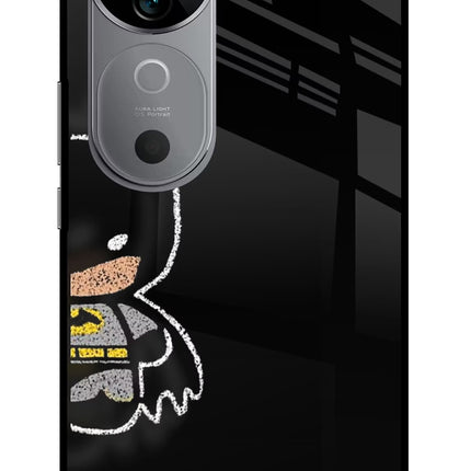 Bat Kitty Vivo V40 5G Glass Case