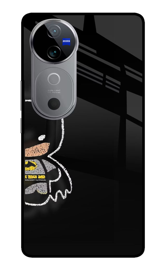 Bat Kitty Vivo V40 5G Glass Case