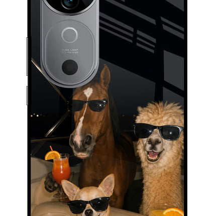 Party Squad Vivo V40 5G Glass Case