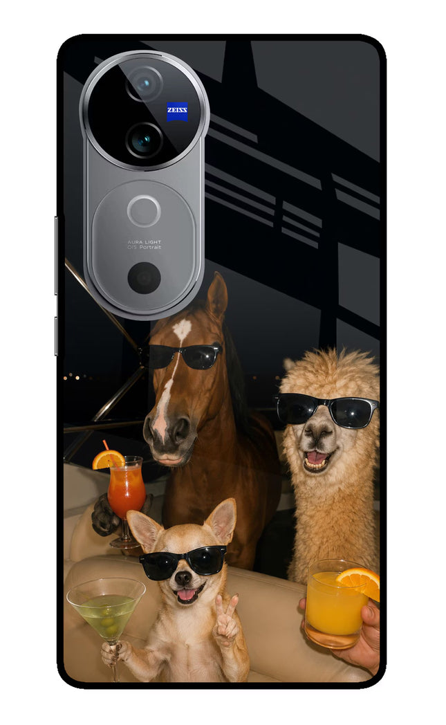 Party Squad Vivo V40 5G Glass Case