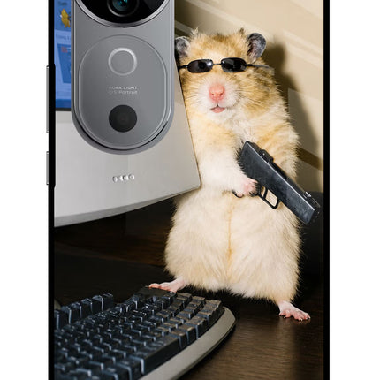 Hacker Hamster Vivo V40 5G Glass Case