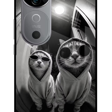 Hood Cats Vivo V40 5G Glass Case