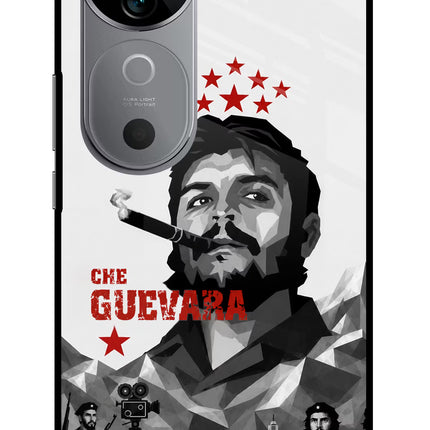 Che Guevara Iconic Vivo V40 5G Glass Case Back Cover by Casekaro